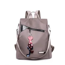 Противоугонный рюкзак женский стиль корейский стиль Повседневная ткань Оксфорд Многофункциональный Водонепроницаемый рюкзак для путешествий сумка Scho