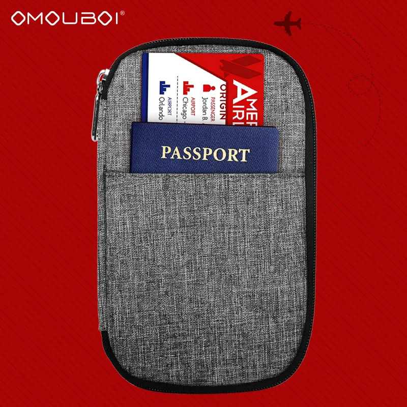

Factory Direct Wallet Carrying Soft Surface Passport Bag Dacron Documents Card Holder Travel Document Storgage Bag