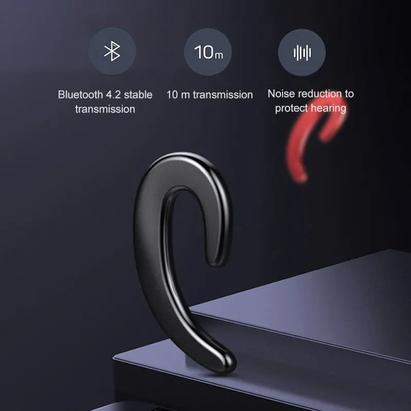 Костной проводимости беспроводные наушники Bluetooth наушники G12 ушной крючок безболезненная гарнитура спортивные наушники для samsung Xiaomi huawei телефон