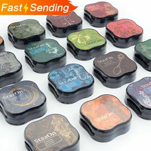 1pc criativo colorido inkpad japão tsukineko stazon planejador diy scrapbooking silicone selo cartão de saudação fazendo suprimentos(China)