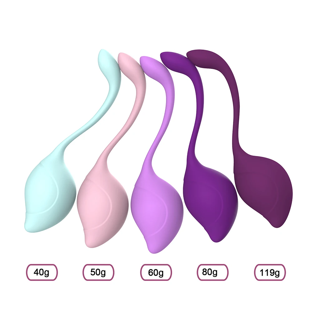 5pcs Safe Silicone Smart Ball Kegel Ball Vibrating Jumping Eggs Ben Wa Balls For Women Vagina Tighten Exercise Adult Sex Product