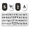 Nail Stamp MouTeen036 Coordinate Letter Bar Code Number Nail Stamping Plates Manicure Set For Nail Art Stamp 1