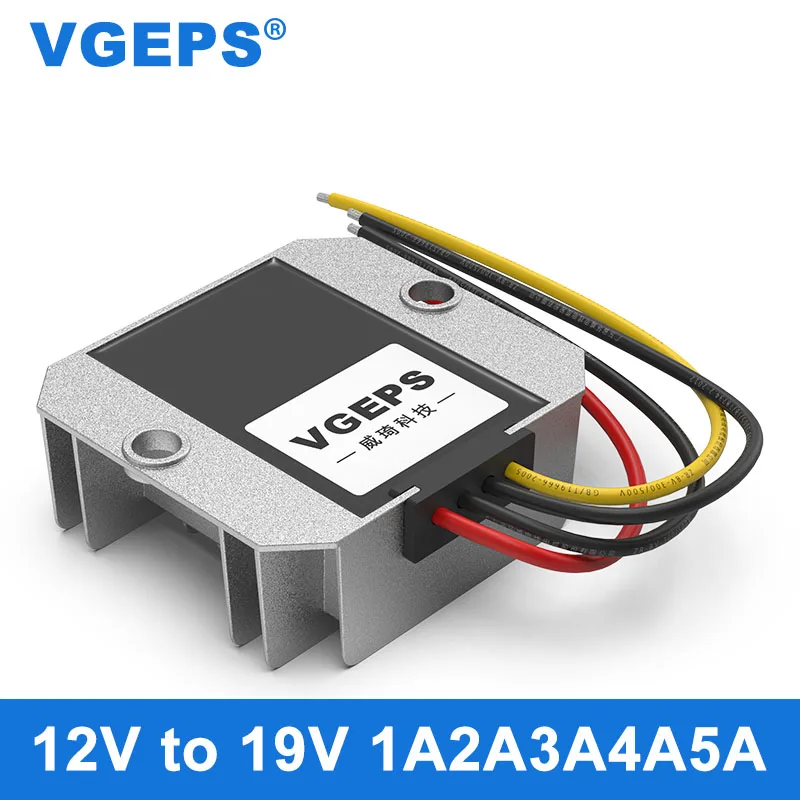 Conversor de Carro 12v a 19v dc Boost Module 12v a 19v Variável Tensão Regulada Fonte de Alimentação