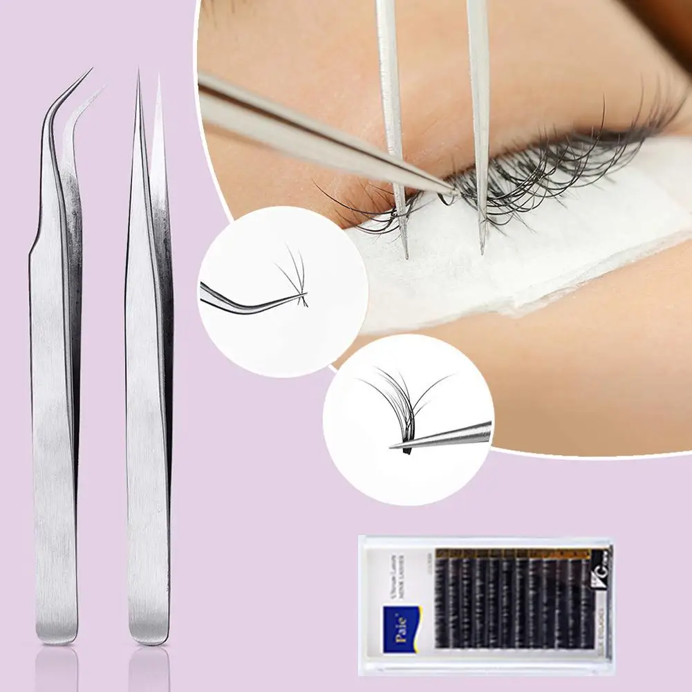 14pcs Eyelash Extension Kits Professional Mannequin Training With Eyelashes Glue Tweezers For Eyelash Grafting Training Tool 4