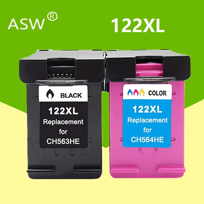 Cartucho de tinta ASW 122xl para impresora de inyección, compatible con hp  122, hp 122xl, HP 122XL, CH563HE, CH564HE, HP Deskjet 1050, 2050, 2050s|Cartuchos  de tinta| - AliExpress