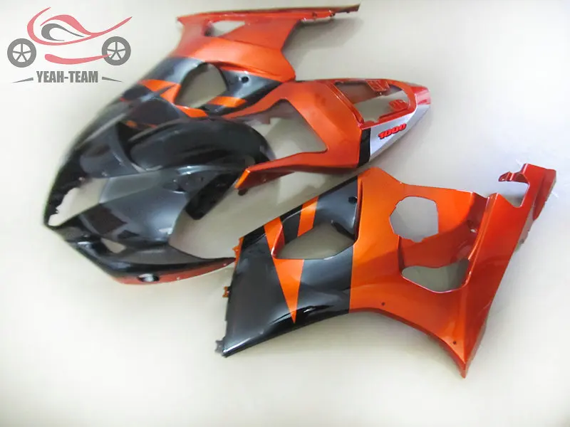 ABS plastic fairings kit for Suzuki 2003 2004 GSXR1000 K3 orange black road racing Injection motorcycle fairing 03 04 GSXR 1000 |