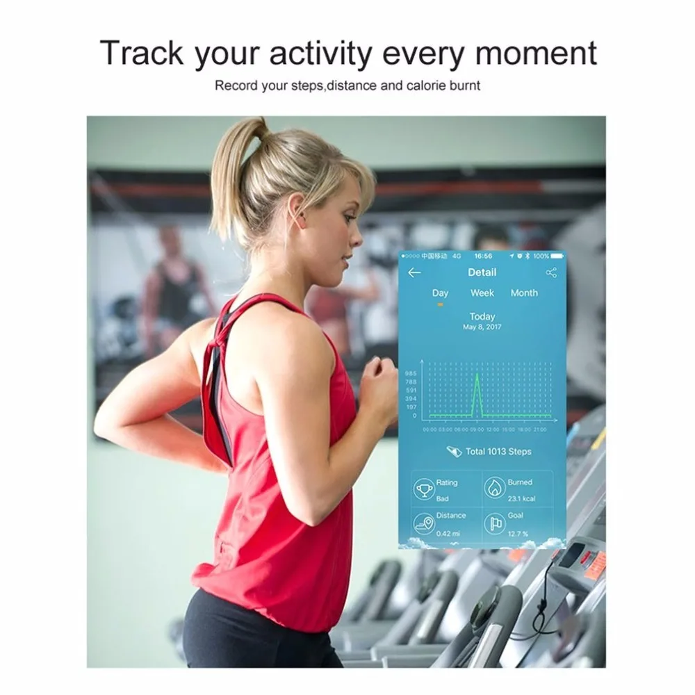 TLWD2 водонепроницаемый Smartband Смарт Bluetooth 4,0 браслет с 0,86 дюймов OLED сенсорный экран Мониторинг сна шаг подсчета