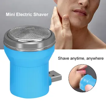 

Travel Razor Mini Shaver Electric Shavers Three Blade with Cleaning Brush Usb Professional Trimmer Personal Care Health Gifts