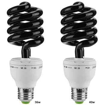 

Led Light 220V 36W 40W E27 Ultraviolet UV Spiral Energy Saving BlackLight Lamp TN99