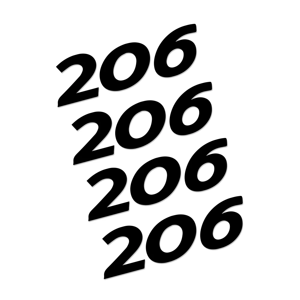 4 шт. Авто наклейки виниловые дверной на ручку для Peugeot 307 206 308 407 207 208 508 2008 301 306 408 107