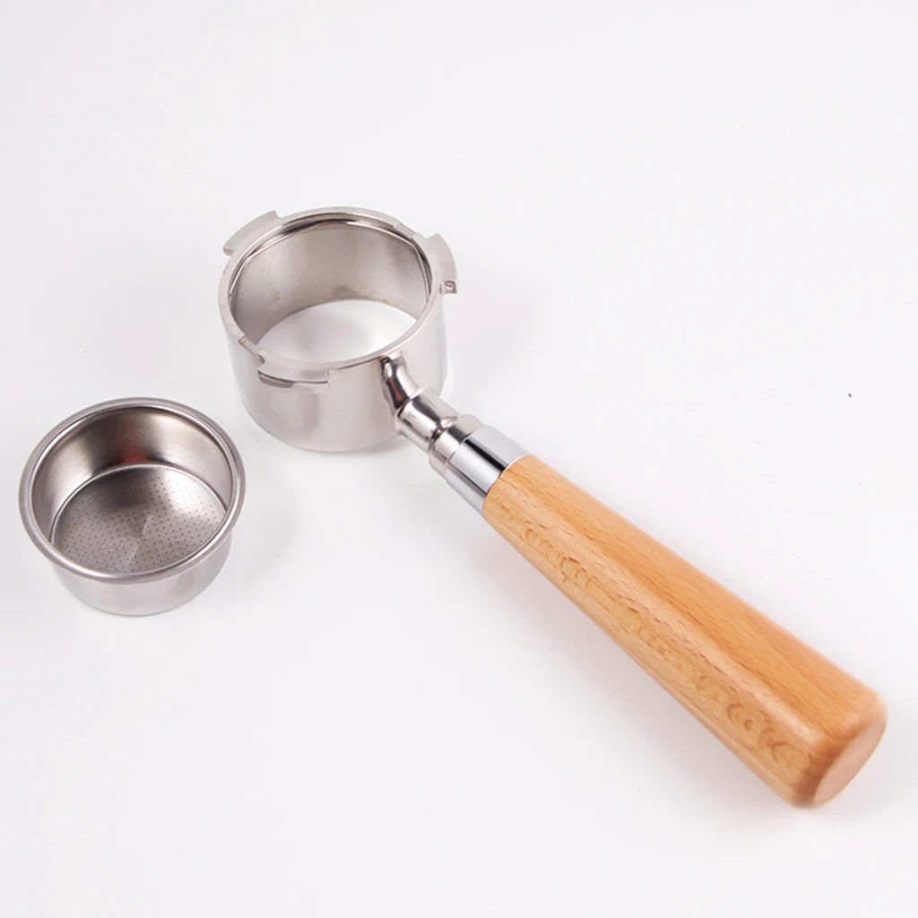 51mm Coffee Bottomless Portafilter for Delong Coffee Machine w/ Filter Basket