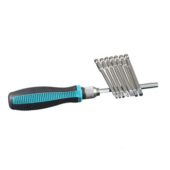 

9 In 1 Precision Screwdriver Drill Bits Cross Slot Hex Set Hand Repair Tool Kit