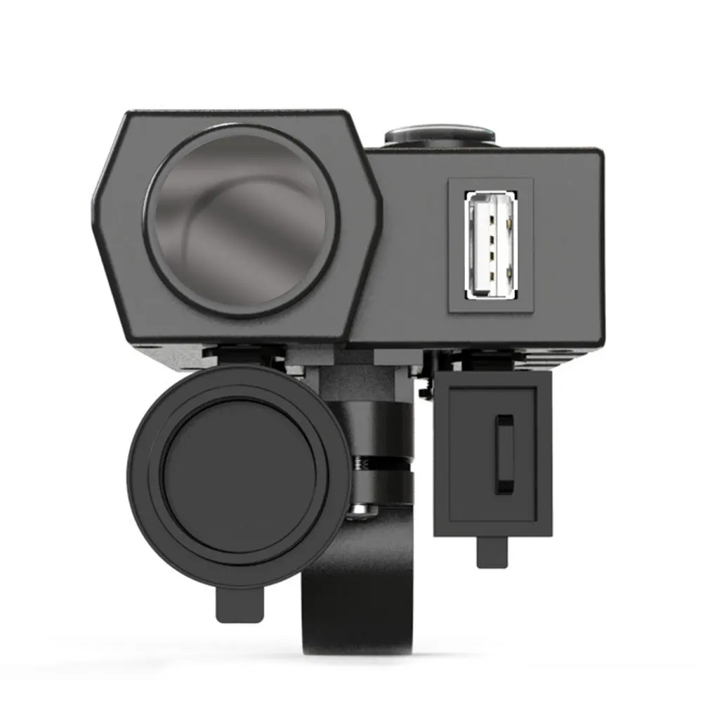 Мотоцикл Usb зарядное устройство мотоцикл Usb разъем универсальный мотоцикл Usb зарядное устройство водонепроницаемый ATV DC 6 V-24 V с компасом