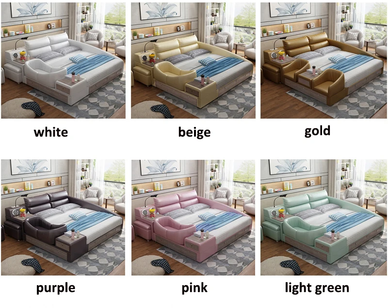 baby pink double bed