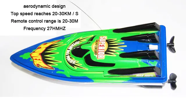 Large Size Radio-Controlled Speedboat Waterproof Remote Control Submarines RC Electric Ship Kid's Scientific Experiment Toy 5
