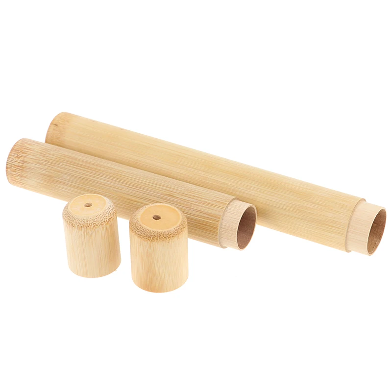 Toothbrush Wooden Case Tooth Brush Soft-bristle Bamboo Fibre Holder Handle Tube
