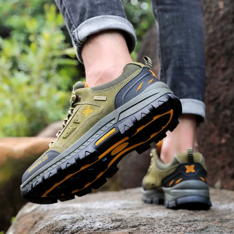 

Qi feng camel Autumn And Winter New Style Outdoor Climbing Boots Men's Anti-slip Wear-Resistant Hiking Shoes Dad Mountain Climbi