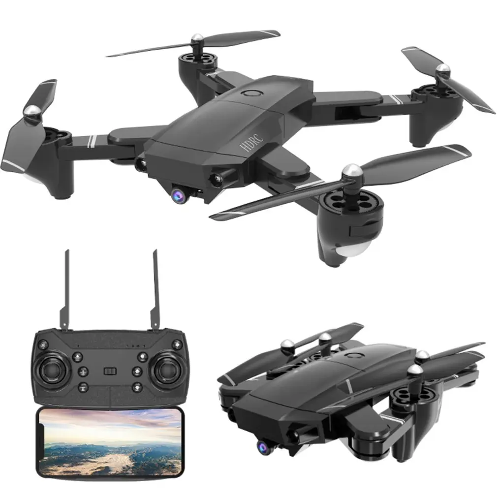 

RC Drone With 0.3MP/5MP 1080P Wide Angle WIFI FPV HD Camera Real-time Aerial Remote Control Aircraft Helicopter Model Toy