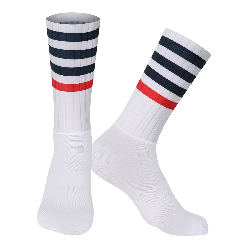 Chaussettes De Cyclisme Aero Whiteline Antidérapantes – Homme – Orange Taille S