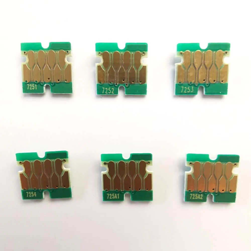 Чип чернильного картриджа для Epson SureColor F2000 SC принтер T7251 T7252 T7253 T7254 T725A одноразовый
