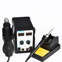 220 В 700 Вт 858D+ паяльная станция СВЕТОДИОДНЫЙ Цифровой паяльник станция для распайки паяльной станции BGA паяльная станция горячего воздуха пистолет