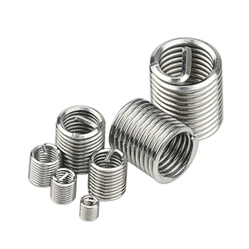 

60pcs Mix Silver M3-M12 Thread Repair Insert Kit Set Stainless Steel For Hardware Repair Tools Hardware Fastener Accessories