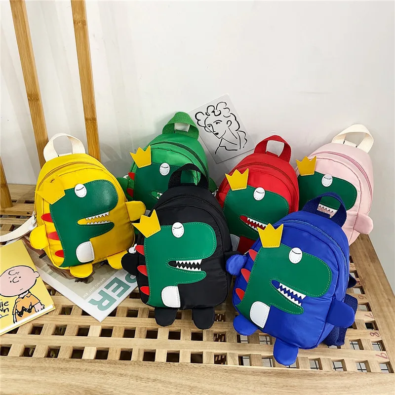School-Bags Kids Cartoon for Children Gift Dinosaur-Pattern Korean-Style Waterproof Cute