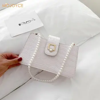 

Women Casual Shoulder Messenger Bags PU Leather Pure Color Chain Tote Purses Youth Ladies Simple Versatile Bag