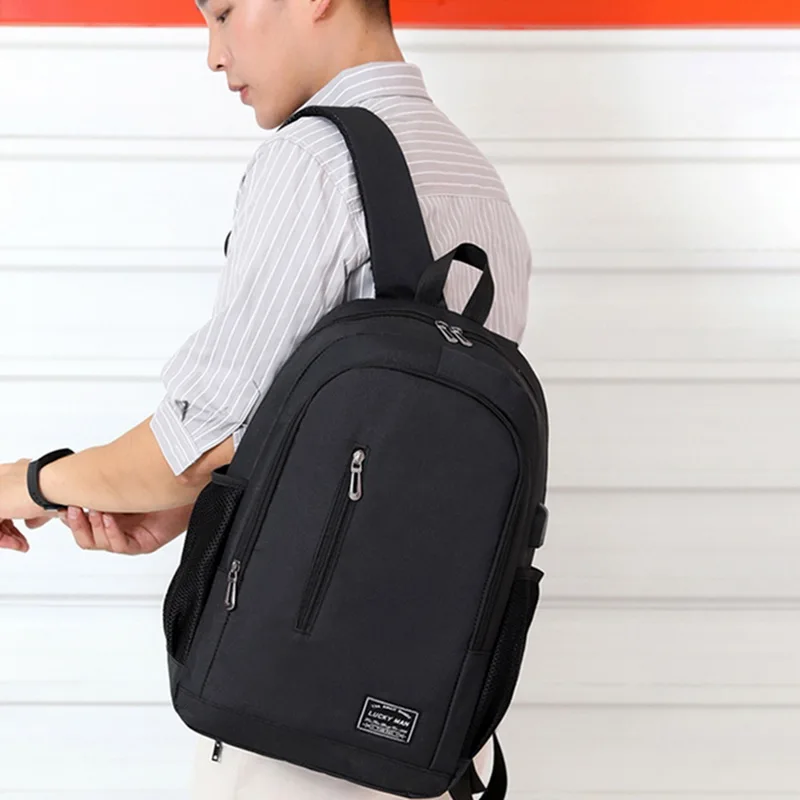 Мужские рюкзаки для ноутбука, подростковые мужские рюкзаки Mochila с usb зарядкой, рюкзак для путешествий, Водонепроницаемый Школьный рюкзак, школьный рюкзак серого цвета