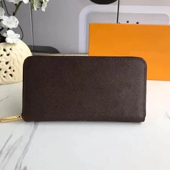 

Free shipping and return Luxury brand ZIPPY zipper wallet Long women wallet M42616 men card holder Premium Monogram coin wallet