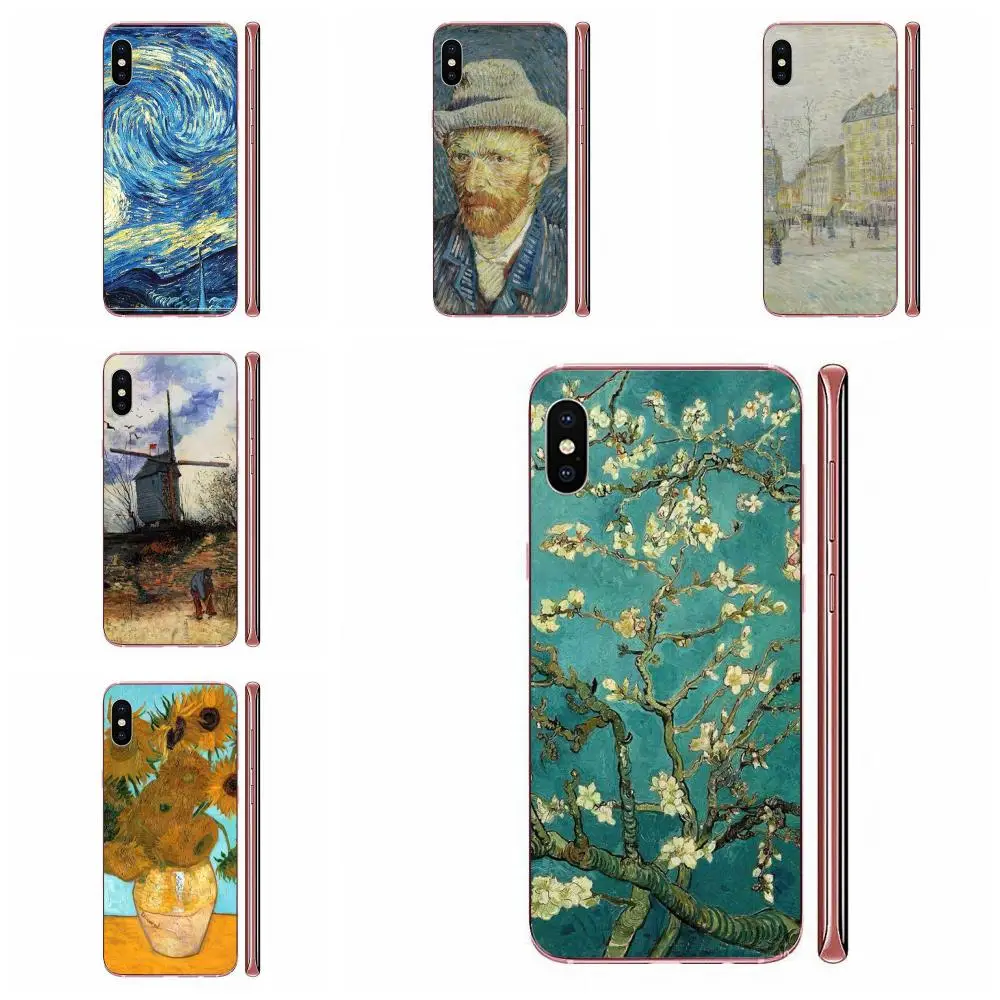 Lack Fashion Van Gogh Oil TPU Pattern Pink For Xiaomi Redmi K30 K20 Pro 5G Note 9 PRO Max 9s Mi9 mi10 lite redmi 7 8a a3 | Мобильные