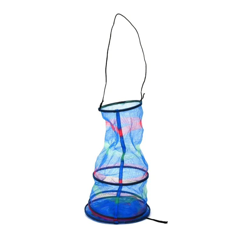 

Outdoor fishing Basket NetColor 3-layer fishing Basket Net 25*65CM lightweight and durable folding easy to carry nylon