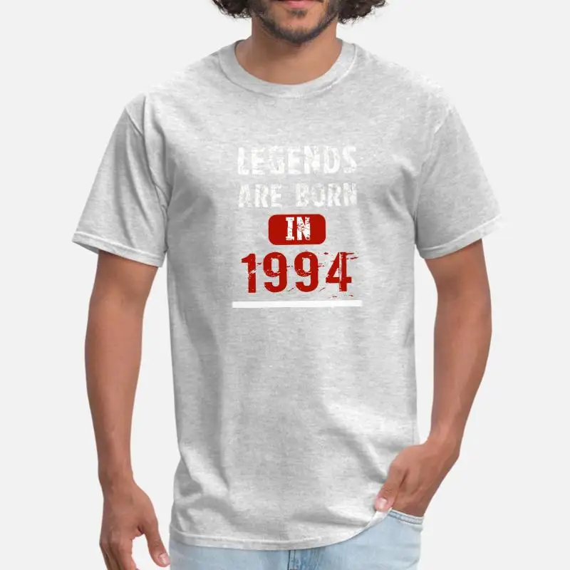 Индивидуальные легенды рождены в 1994, Мужская футболка, женская футболка с круглым вырезом и надписью, Мужская футболка, большие размеры, S-5xl, Мужская Поп-футболка