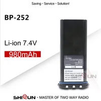 Li-ion 7.4V 980mAh Battery Compatible ICOM BP252 M33 M34 M36 Replace BP241 Radio BP-252 Battery Li-thium Charger BC-173 Optional 1