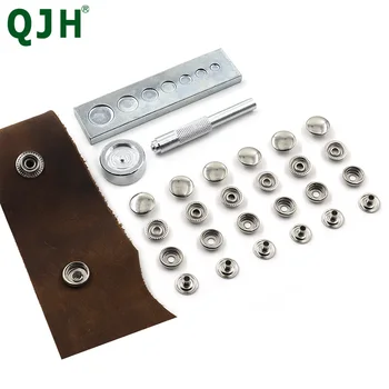 

6 sets of a package Metal Snap fastener buttons Rivet Clasp Install Tool Mounting Snap Fasteners Press Studs Rivet Setter Base