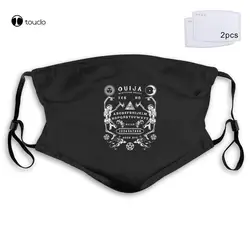 Fashion Casual Tops Ouija Board Skeletons Brand Face Mask Filter Pocket Cloth Reusable Washable