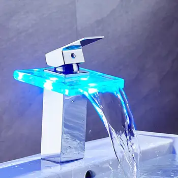 

Water Tap LED Stainless Steel Faucet Switch Beautiful Decorate Tool Bath