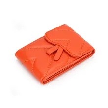 

2021 Sheepskin Leather Card Holder Large Capacity Card Holder Multiple Card Slots One Unisex Card Holder
