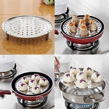 Пароварка из нержавеющей стали с тремя ножками полка поднос для пельменей стойка для посуды