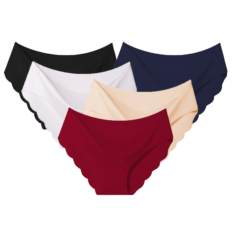 Hot sale 3pcs/lot Sexy Panties For Women Briefs Set Seamless Lingerie Solid Mid-Waist Cotton Panty Female Underpants Underwear