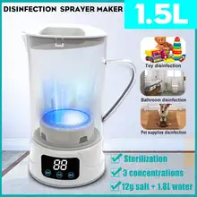 1.5L 100-220V Protable Disinfection Water Maker Machine Household Sodium Hypochlorite Electrolytic Water Generator Sprayer