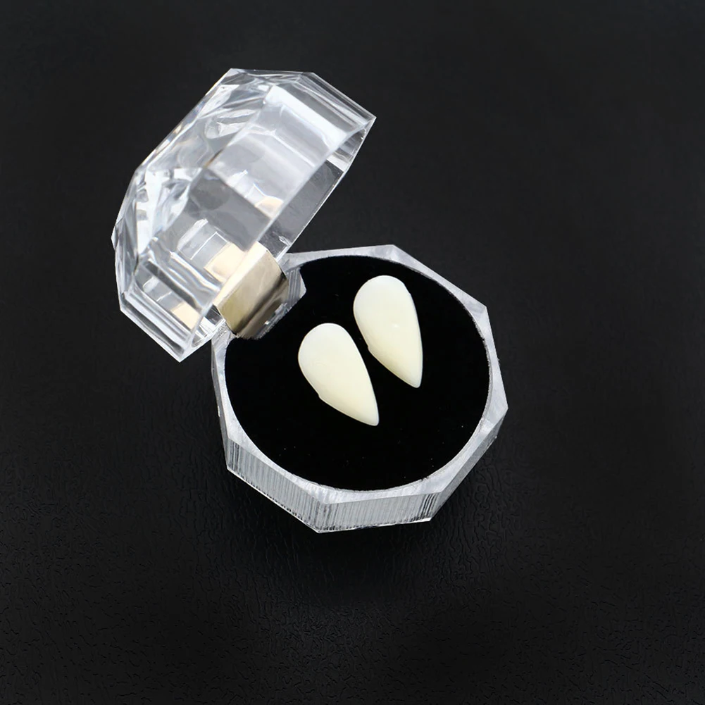 3 Pairs Halloween Vampire Zombie Fun Dress Werewolf Fangs Teeth Caps Cosplay Party Props