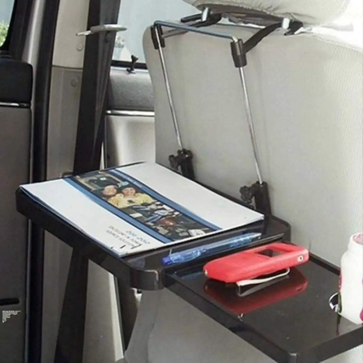 luggage with built in cup holder