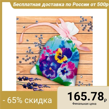 

Cross-stitch on a bag "Flowers"