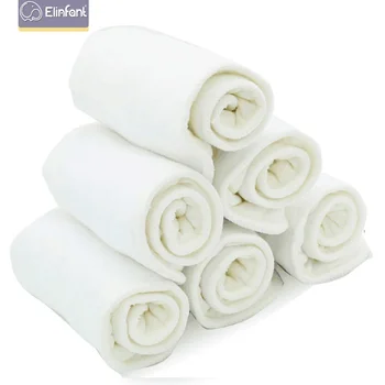 

Elinfant 10Pcs/Set 3 Layers Microfiber Cloth Diaper Nappy Insert Super Absorbent Reusable Washable 35×13.5 cm Diaper Insert