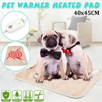 

3-Level 40x45cm Waterproof Pet Electric Pad Heated Heating Pet Mat Bedding Cushion Blanket Carpet 20W 220V For Dog Cat