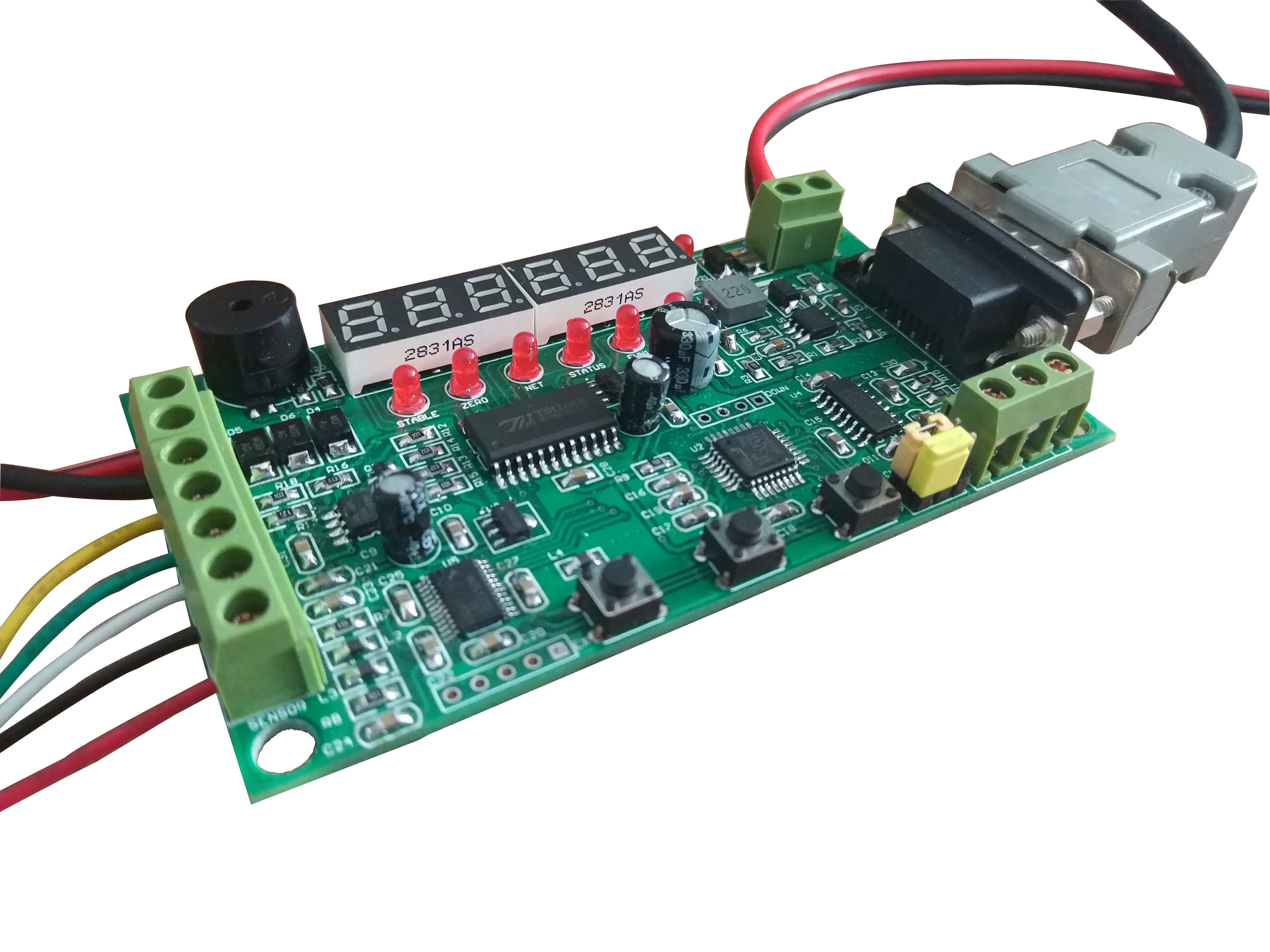 The 485 Interface 232 of Digital Weighing Transmitter Is Connected to the Garbage Weighing Module MODBUS of PLC Vending Cabinet