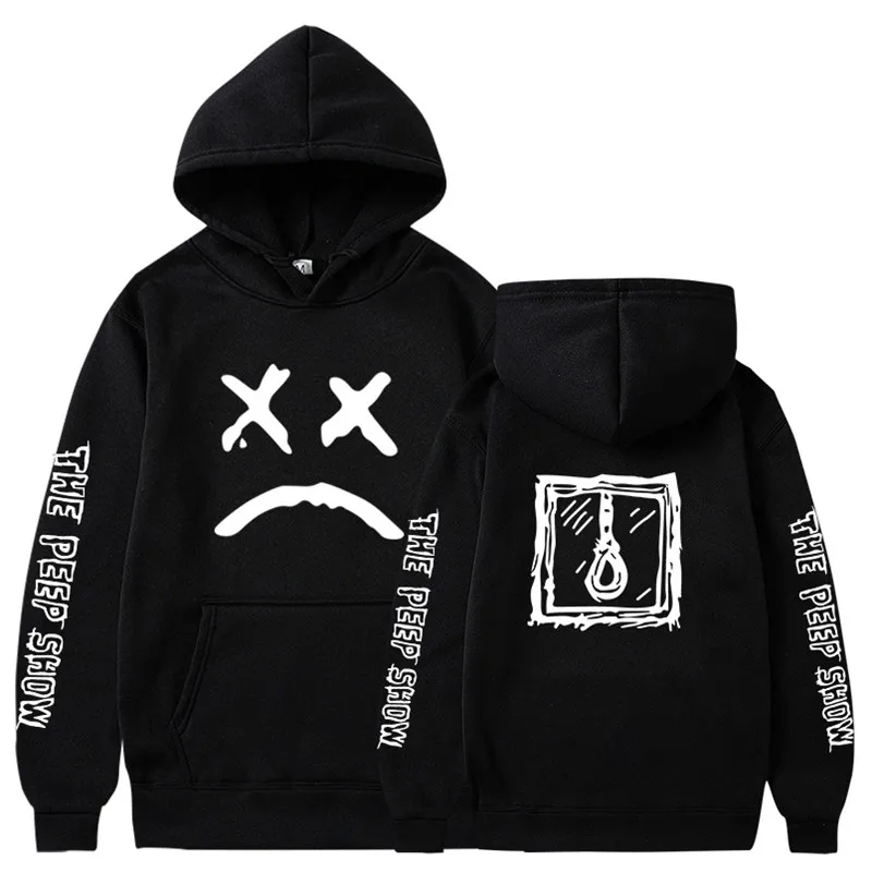 Hoodies Sweatshirt Lil Peep Hoody Love lil.peep Happy Smiling Face Print Men Women Pullover Hoodies Hip hop streetwear male tops (11)