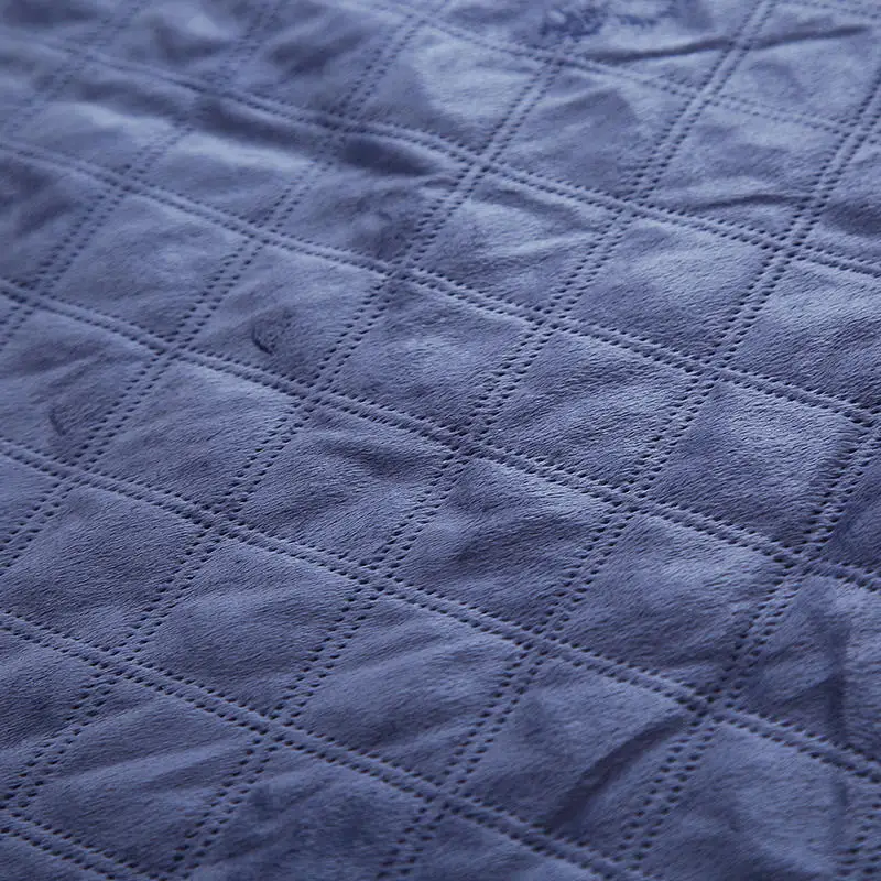 Waffle hand-stitched double-layered lambskin blankets, warm and comfortable double-sided sleep for children