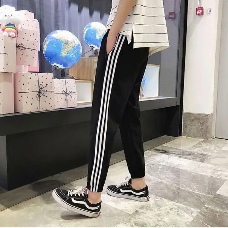 

Autumn INS Casual Pants Students Ulzzang Korean-style Trend Men And Women Slim Fit Versatile Three Rod
